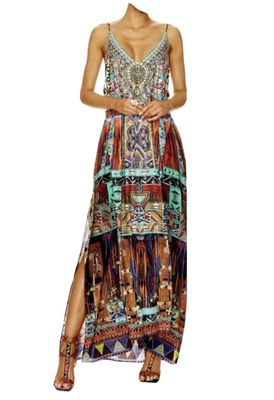 $175 • Buy Camilla V-Neck Wherever You Wander Maxi Dress, Size S