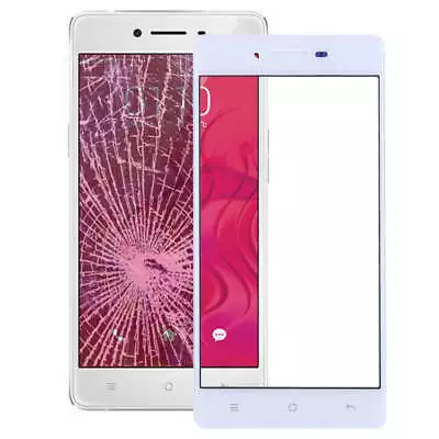 For OPPO R7 Front Screen Outer Glass Lens (White) • $17.59