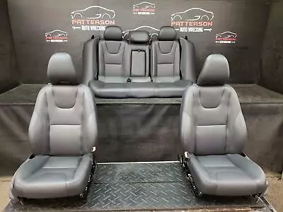2015 Volvo S60 Set Of Power Heated Front & Rear Black Leather Seat 3361 • $600