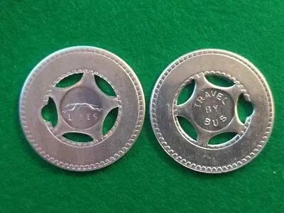  Custom Good Luck Metal Typer Coin Token With Keychain - RARE GREYHOUND VERSION • $19.99