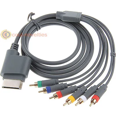 Microsoft X-box 360 Av Component Digital & Composite Audio/video Rca Cable/lead • £8.99