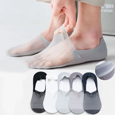 Men Invisible Socks No Show Short Thin Breathable Ankle Hosiery Summer Casual ⭐ • $2.27