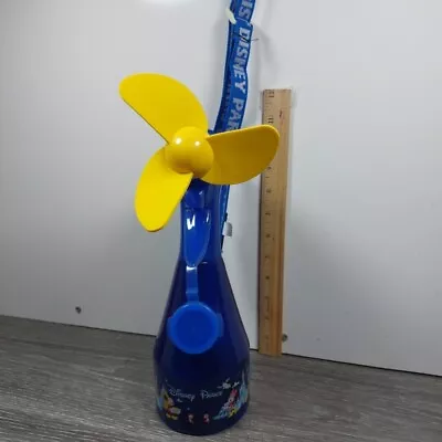 Walt Disney World Disney  Misting Water Spray Bottle Fan PARK With Lanyard WORKS • £11.05