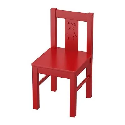 Rubyz Iconic Children Nursery Comfortable Eco Friendly Fiberboard Chair RED • £22.99