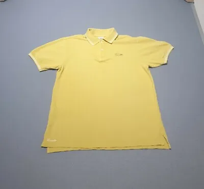 £14.85 • Buy Lacoste Devanlay Polo Shirt Womens Size 16 Yellow Cotton Vintage