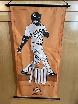 Vintage San Francisco Giants Barry Bonds 700 Home Runs Pennant Banner Season  • $75.85