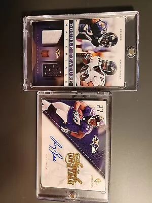 Ravens Lot!! Ray Rice Auto And Duo Ed Reed & Haloti Ngata Jersey Card #'d To 49 • $17.99