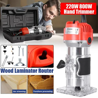 1/4  Electric Hand Trimmer Palm Router Woodworking Laminate Wood Laminator 800W • £21.49