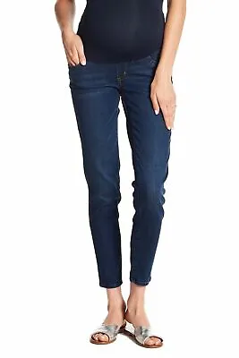 BlankNYC Pull On Maternity Skinny Stretch Jeans Women's Size 28 Blue  • $29.99