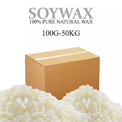 Soy Wax/Soya 100% Pure Candle Making Wax Natural Flakes Clean Burning WHITE UK • £279