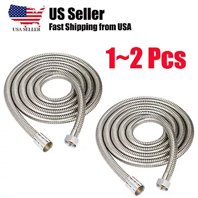 Flexible Stainless Steel Shower Hose Explosion-proof Handheld Shower Hose 60'' • $16.99