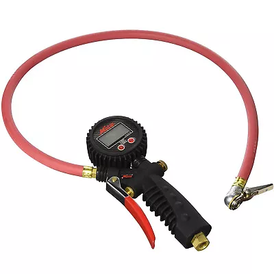 Milton 573D Digital Tire Inflator Gauge With Clip On Ball Foot Air Chuck 255 PSI • $119.95