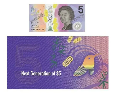 $44.98 • Buy ⚡next Generation Rba $5 Banknote Polymer In Commemorative Folder #ec 161924451⚡
