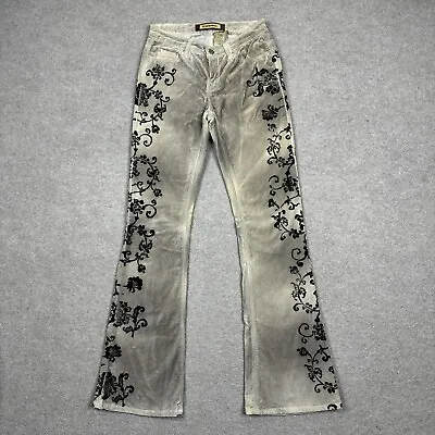 Bebe Vintage Y2K 90s Paisley Print Flare Pants Size 6 • $120