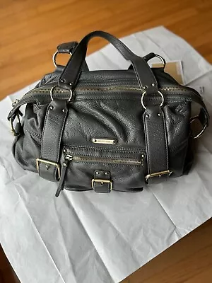 Michael Michael Kors Austin Graphite Leather Satchel • $125