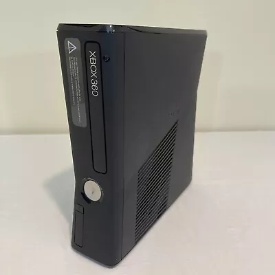 $55 • Buy Black Microsoft Xbox 360 Slim S Tested (No Hard Drive) Model 1439 CONSOLE ONLY