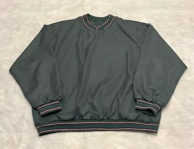 Luna Pier | Mens Large Pullover Windshirt Dark Green Jacket Windbreaker • $18.99