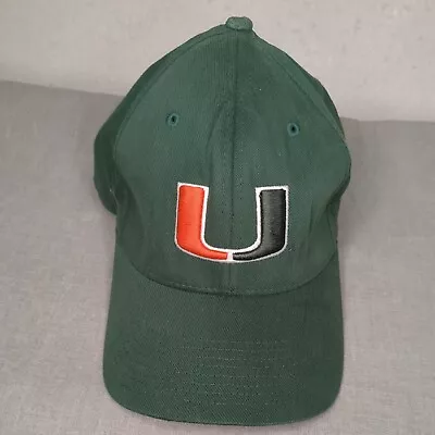 Miami Hurricanes Nike Flexfit Medium Green Hat Cap  • $11.99