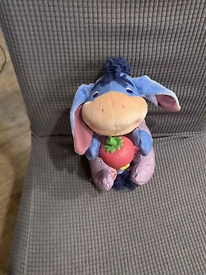 2003 Fisher Price Disney MY BABY EEYORE W/Strawberry Bottle Giggles Coos 9” Talk • $9.20