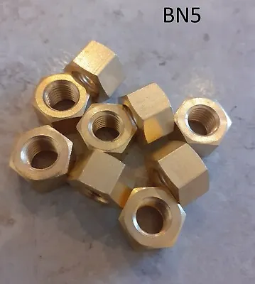 £7.93 • Buy Brass UNF Imperial -  Inlet / Exhaust Manifold Nuts  5/16  UNF Full Nuts (PACKS)