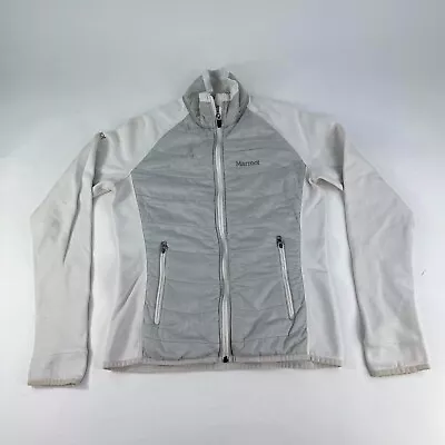 Marmot Ladies Off White Variant Polartec Jacket Size S Insulated Layer Thermal • $32.50