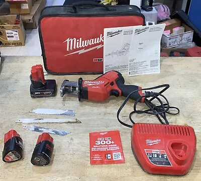 Milwaukee M12 Hackzall Reciprocating Saw 2520-20 W/ 1-4.0aH Batt2-1.5Ah Batter • $132.50