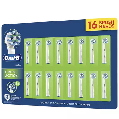 Oral B Cross Action Replacement Brush Heads 16 Pack • $99.95