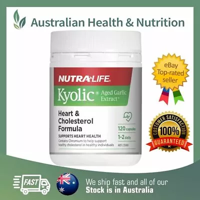 Nutralife Kyolic Aged Garlic Extract 120 Capsules + Free Same Day Shipping • $39.95