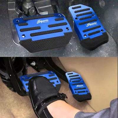 [Blue] Non Slip Automatic Gas Brake Foot Pedal Pad Cover Car Auto Accessories US • $12.15