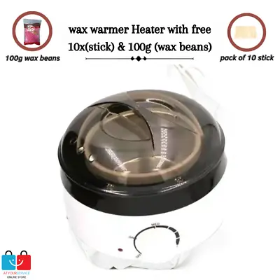 Wax Heater Warmer Hair Removal Depilatory Waxing Kit With Free (Beans Sticks) • $20.50