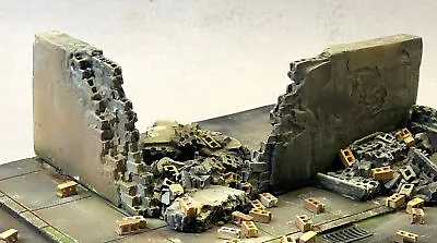 1/35 Scale Destroyed Modern Wall Section • £9.99