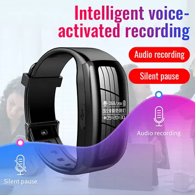 8-32G Voice Recorder Watch Bracelet Digital Activated Audio Dictaphone MP3Player • $31.98