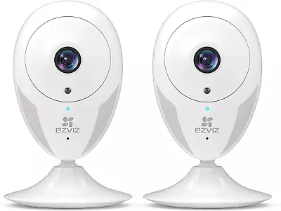 EZVIZ 2 Pack Mini Indoor Security Camera Wireless With App 1080P Wifi Camera H • £62.17