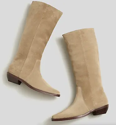 New MADEWELL The Antoine Tall Boot In Maple Seed Suede • $125.96