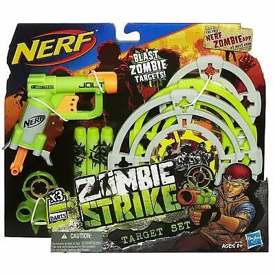 Nerf Zombie Strike Target Set Dart Blaster Mini Jolt Rare • $59.95