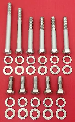 Big Block Mopar Water Pump Bolt Kit 383 400 413 426w 440 Rb Engine Stainless Hex • $19.95