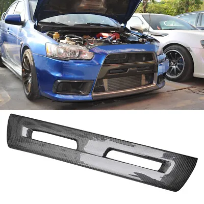 For Mitsubishi Evolution X EVO 10 08-09 Carbon Fiber Front Bumper Grilles Covers • $169.57