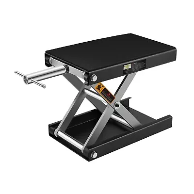 Motorcycle Center Scissor Lift Jack With Saddle And Safety Pins 1100 LB 3.7 -14  • $71.66