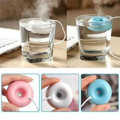 Mini USB Donut Humidifier Floating Ultrasonic Mist- Maker Aroma Diffusers E8G2 • $3.23