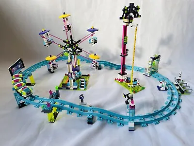 Lego Friends 41130 Roller Coaster Amusement Park Rides Minifigs Retired • $60