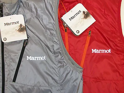 Marmot Stride Vest #50670 W/ DriClime  $90 Zippered Pockets Red Gray S M XL NWT • $68.86