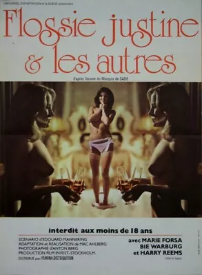 Marie Forsa JUSTINE AND JULIETTE Mac Ahlberg 1975 FRENCH POSTER 16x24 • £38