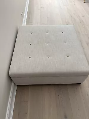 FREEDOM STORAGE BEIGE OTTOMAN - 1m X 1m • $50