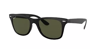 New Ray Ban Sunglasses RB4195 WAYFARE LITEFORCE 601S/9A MATTE BLACK/GREEN POLAR • $168.88