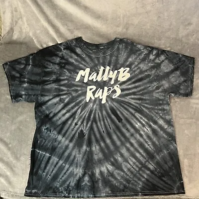 Matty B Raps Shirt Adult Extra Large Gray Tie Die Rap Tee YouTube Star Rare 2013 • $34.88
