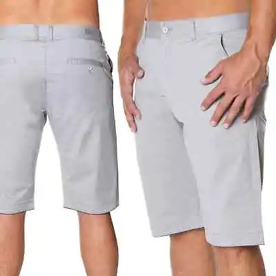 Men's Chino Shorts Cotton Capri Shorts Grey Sale • $23.76
