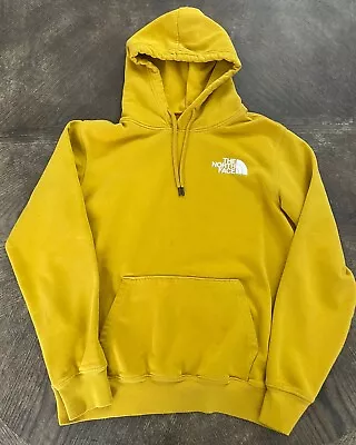 The North Face Hoodie Men’s Medium Yellow Graphic Logo Pullover Hoodie • $19.95