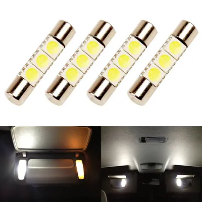 4 X White LED 6614F 6641 TS-14V1CP F30-WHP Fuse Visor Vanity Mirror Light Bulbs • $8.98