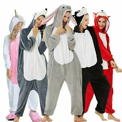 £25.19 • Buy Unisex Adult Kigurumi Animal Pajamas Onesie17 Sleepwear Outfit Cosplay Costume 