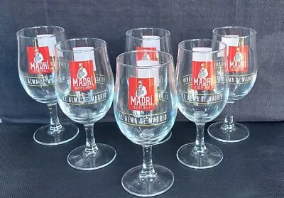 £16 • Buy 6 NEW  Madri Excepcional HALF PINT Glasses  Ideal For Home Bar - Pub